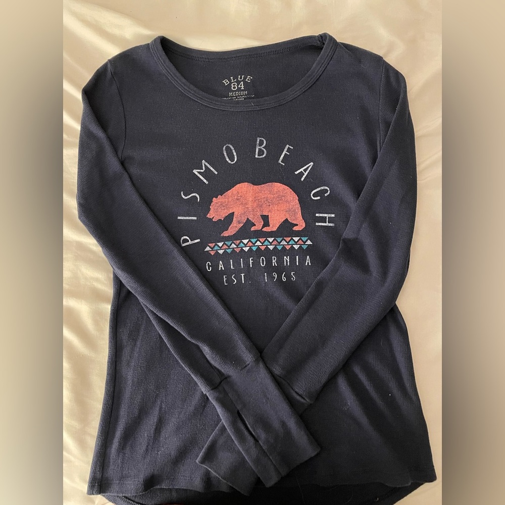 Dark blue Blue 84 slim fit long sleeve shirt